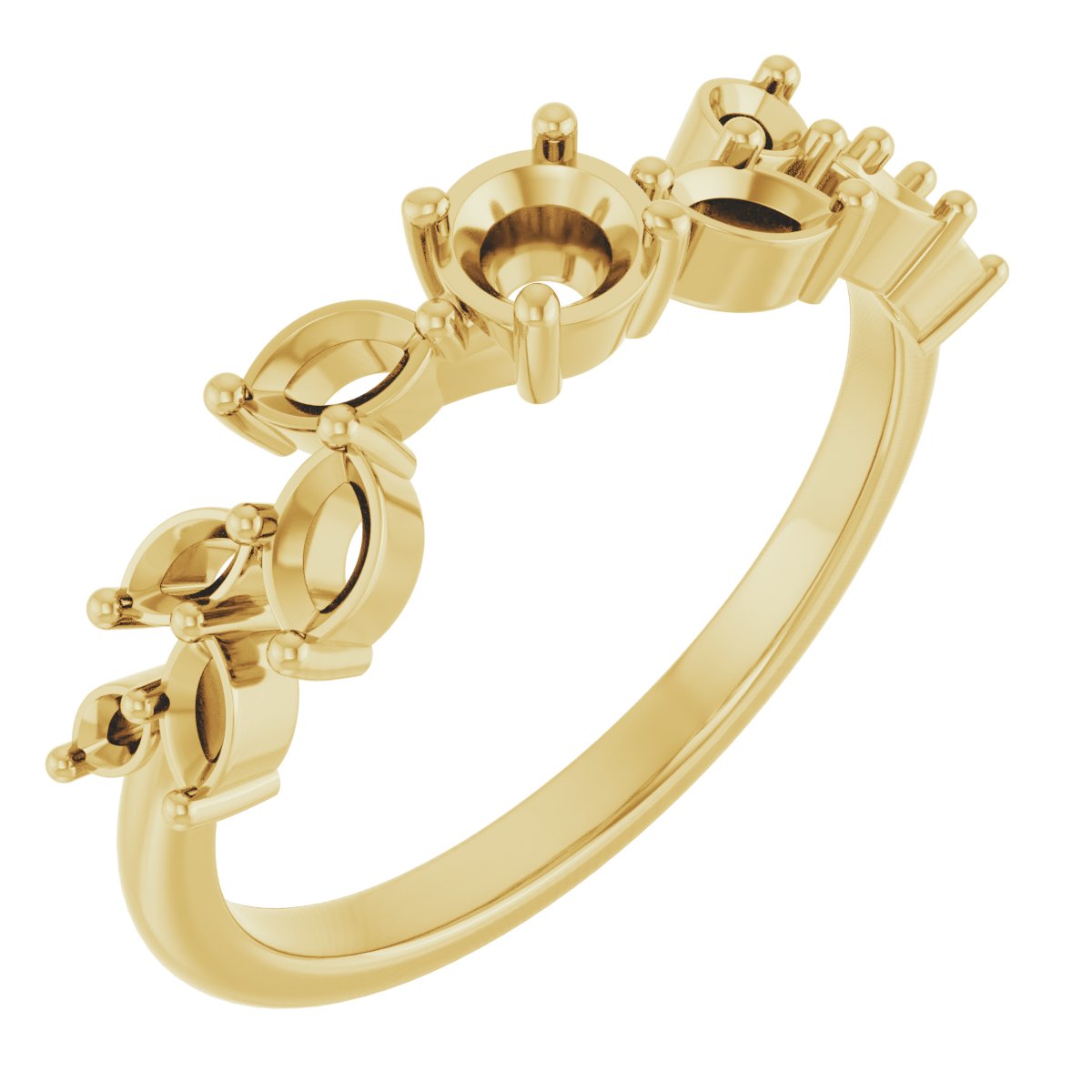 Accented Floral Ring