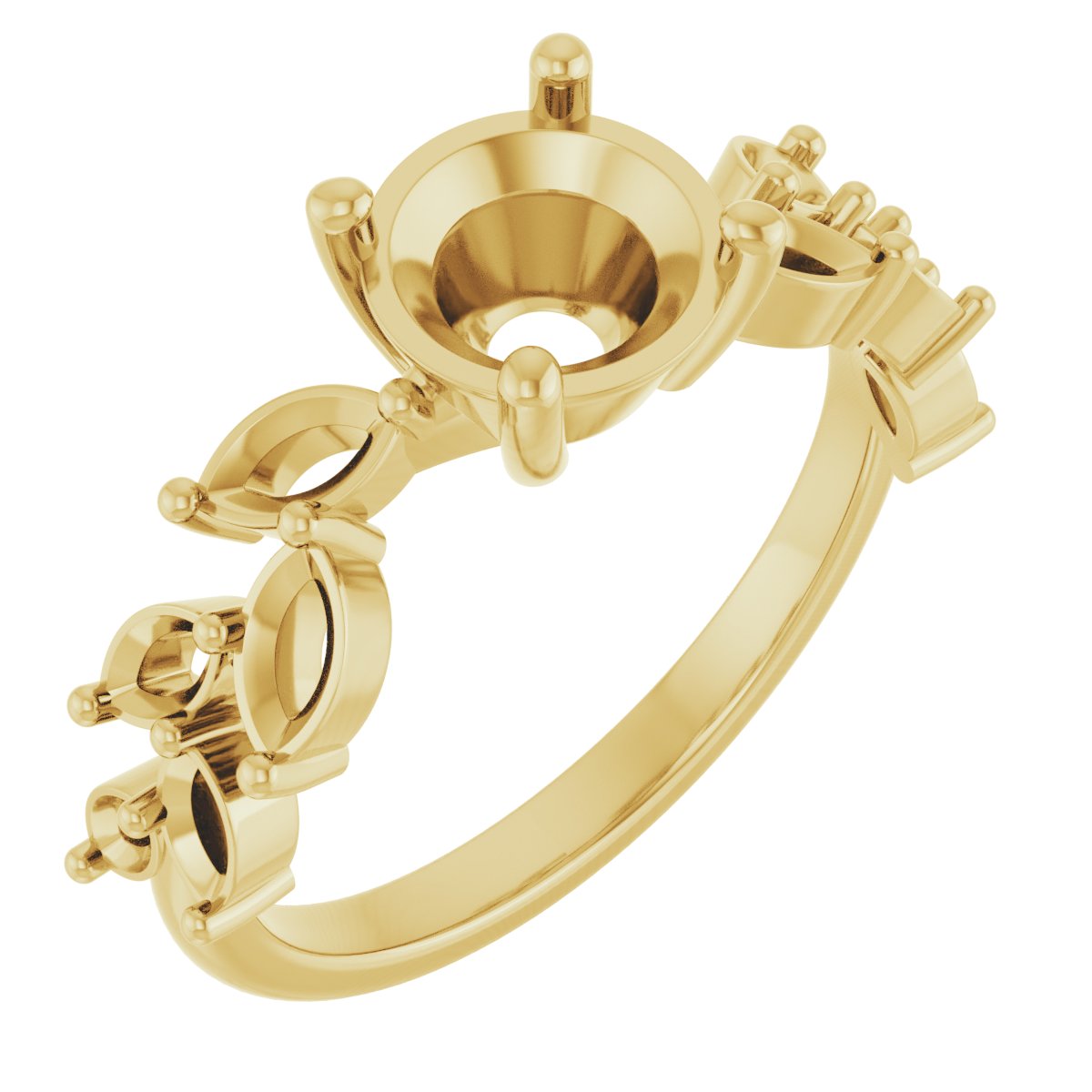 Accented Floral Ring
