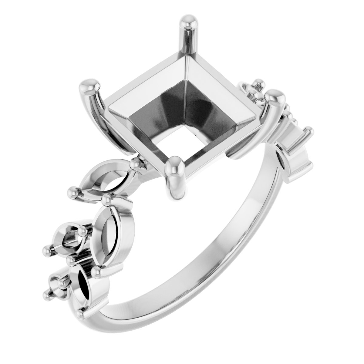 Accented Floral Ring