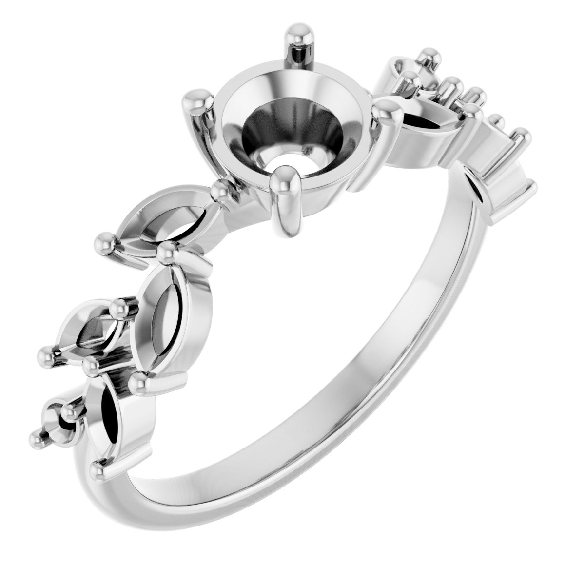 Accented Floral Ring