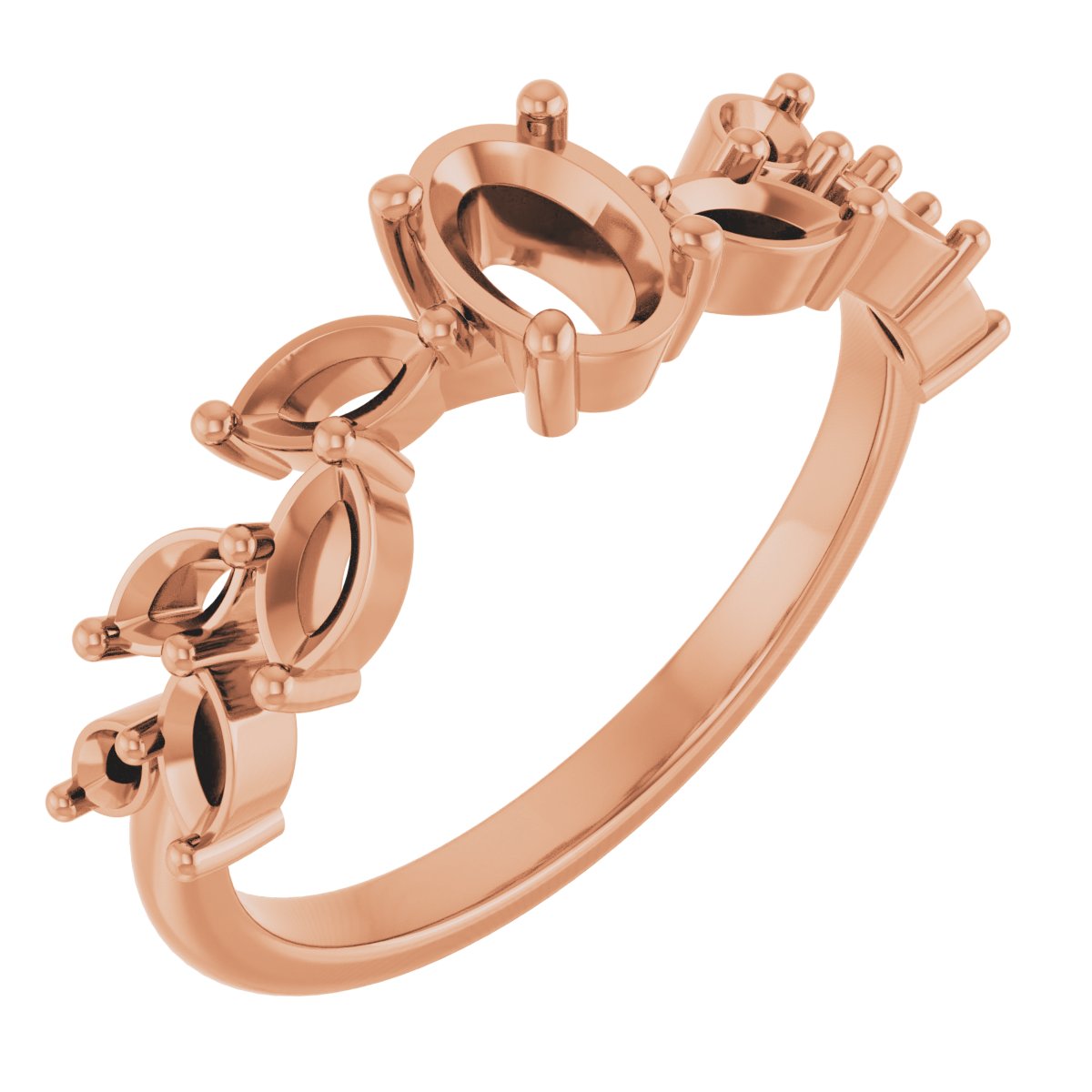 Accented Floral Ring