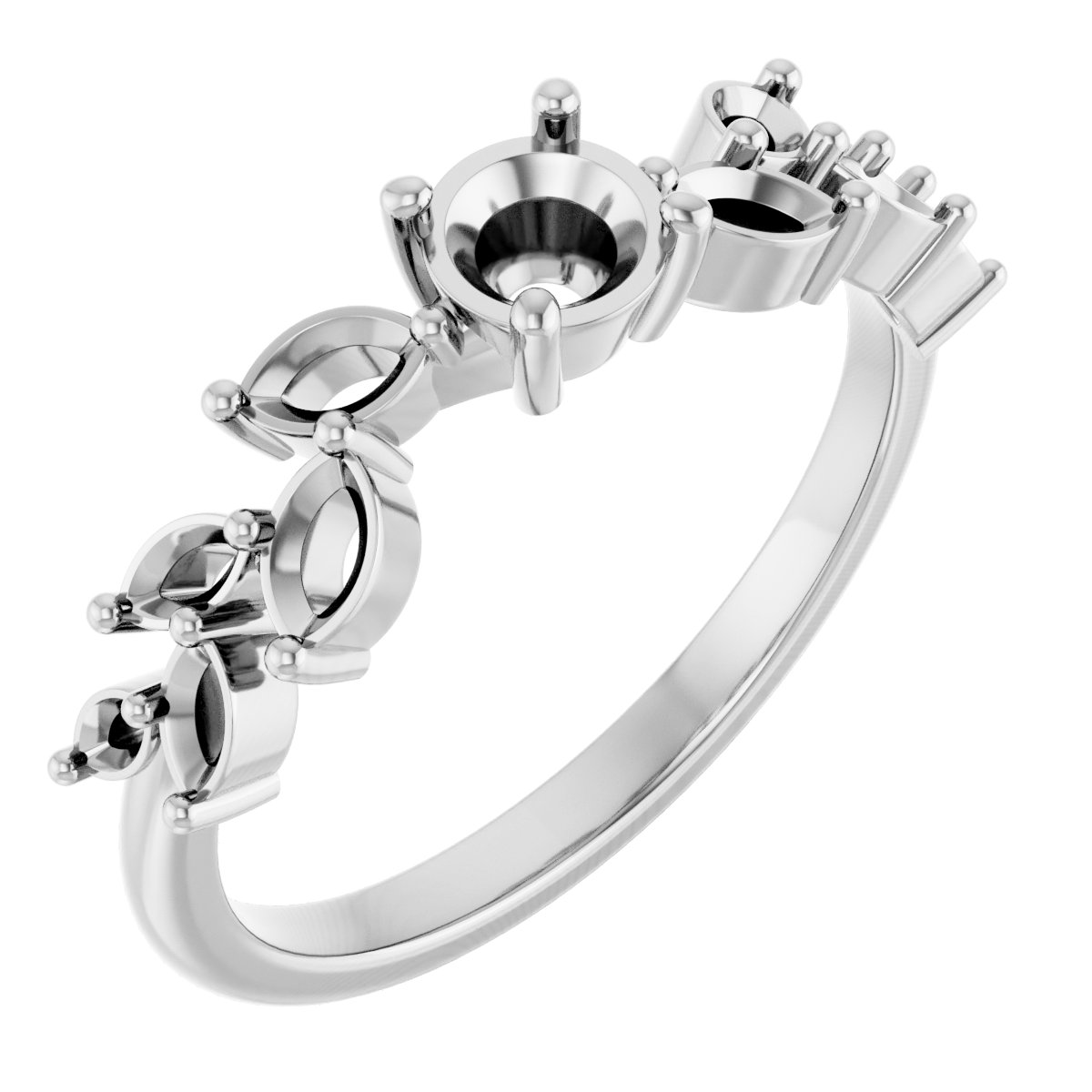 Accented Floral Ring