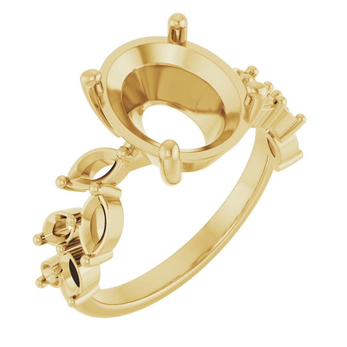 Accented Floral Ring