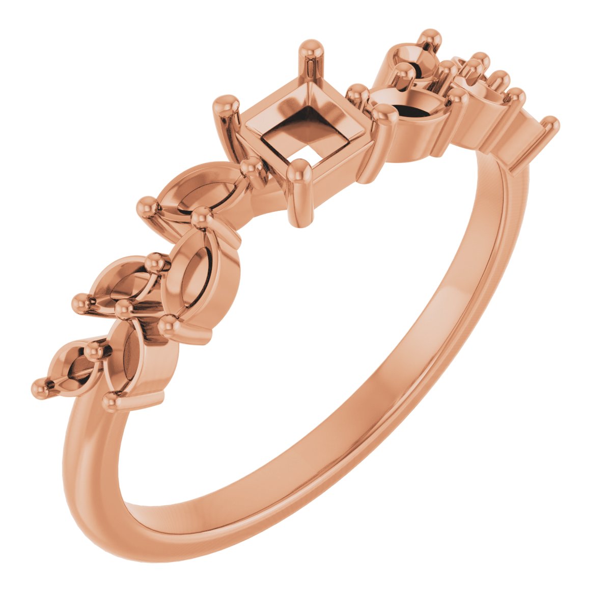 Accented Floral Ring