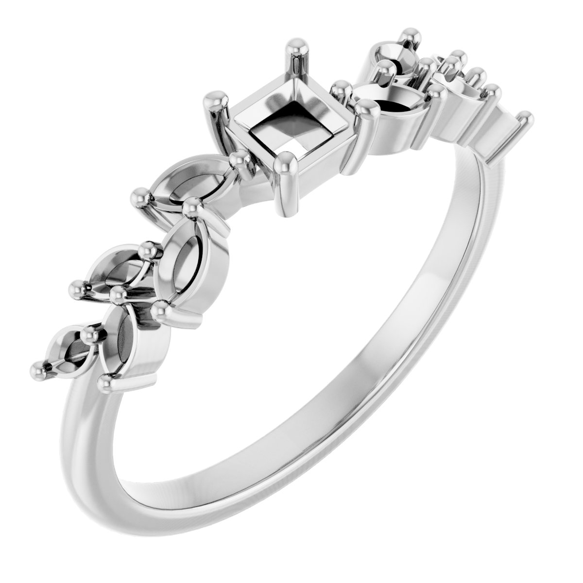 Accented Floral Ring