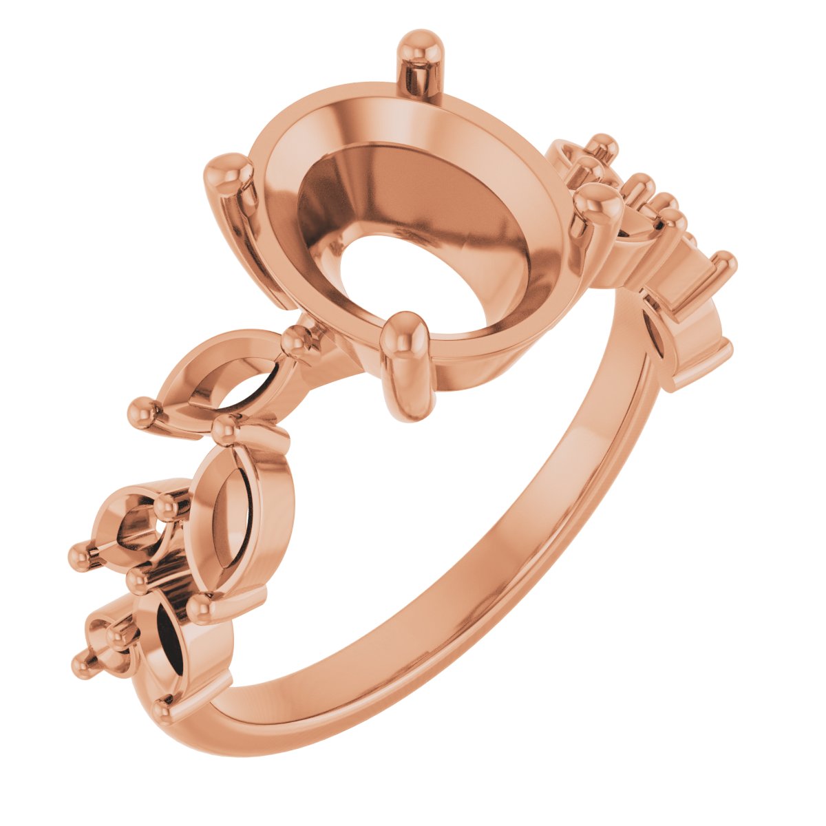 Accented Floral Ring
