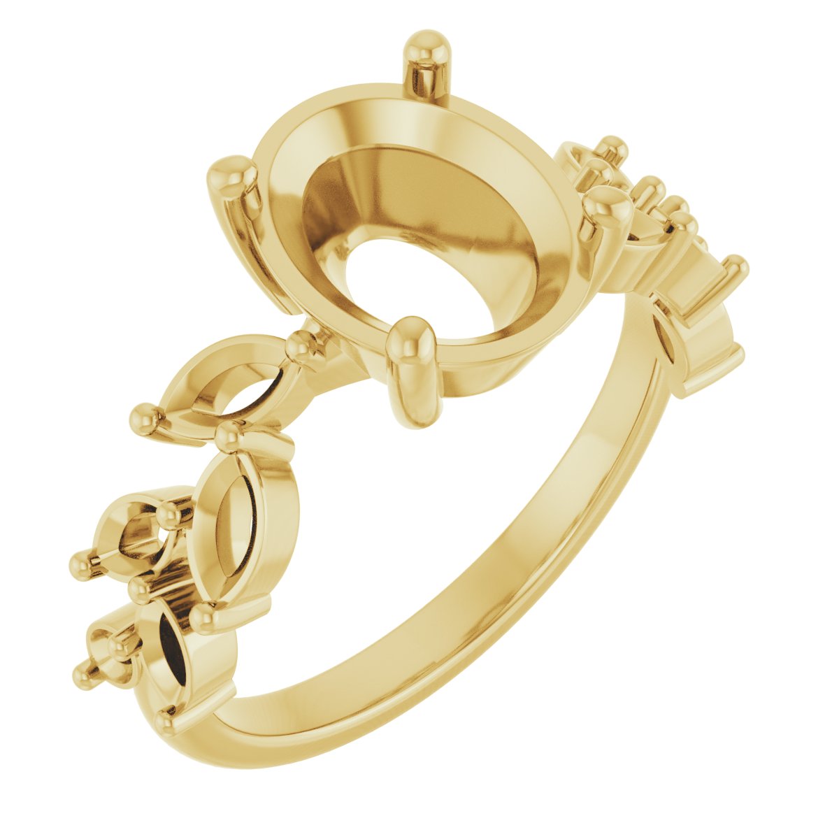 Accented Floral Ring