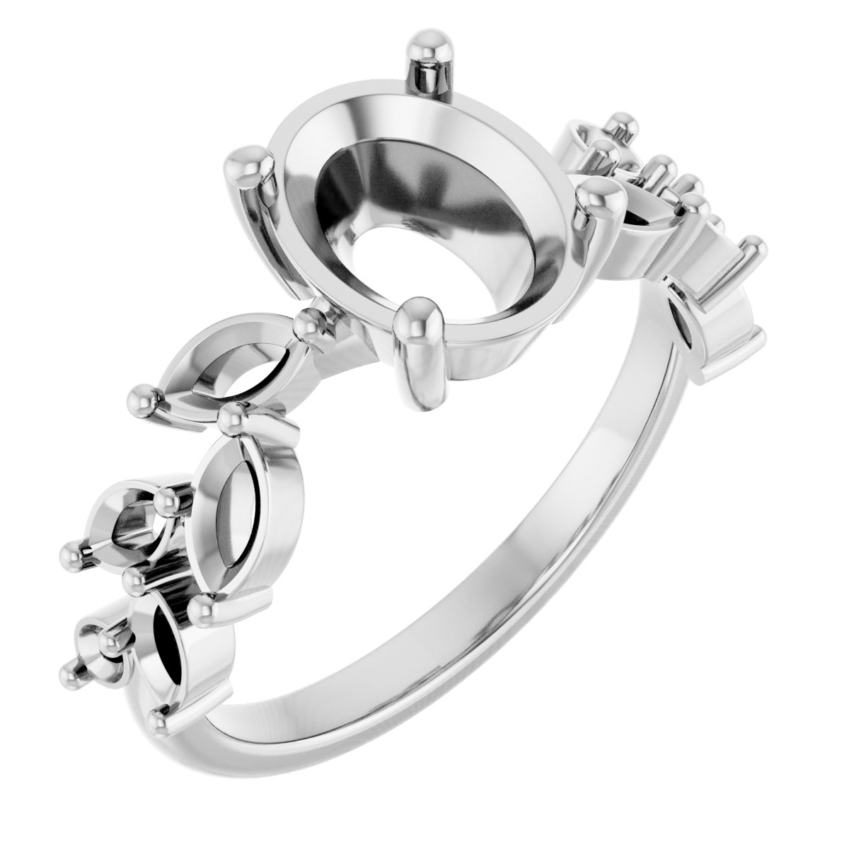 Accented Floral Ring