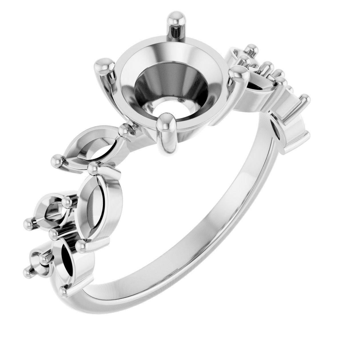 Accented Floral Ring