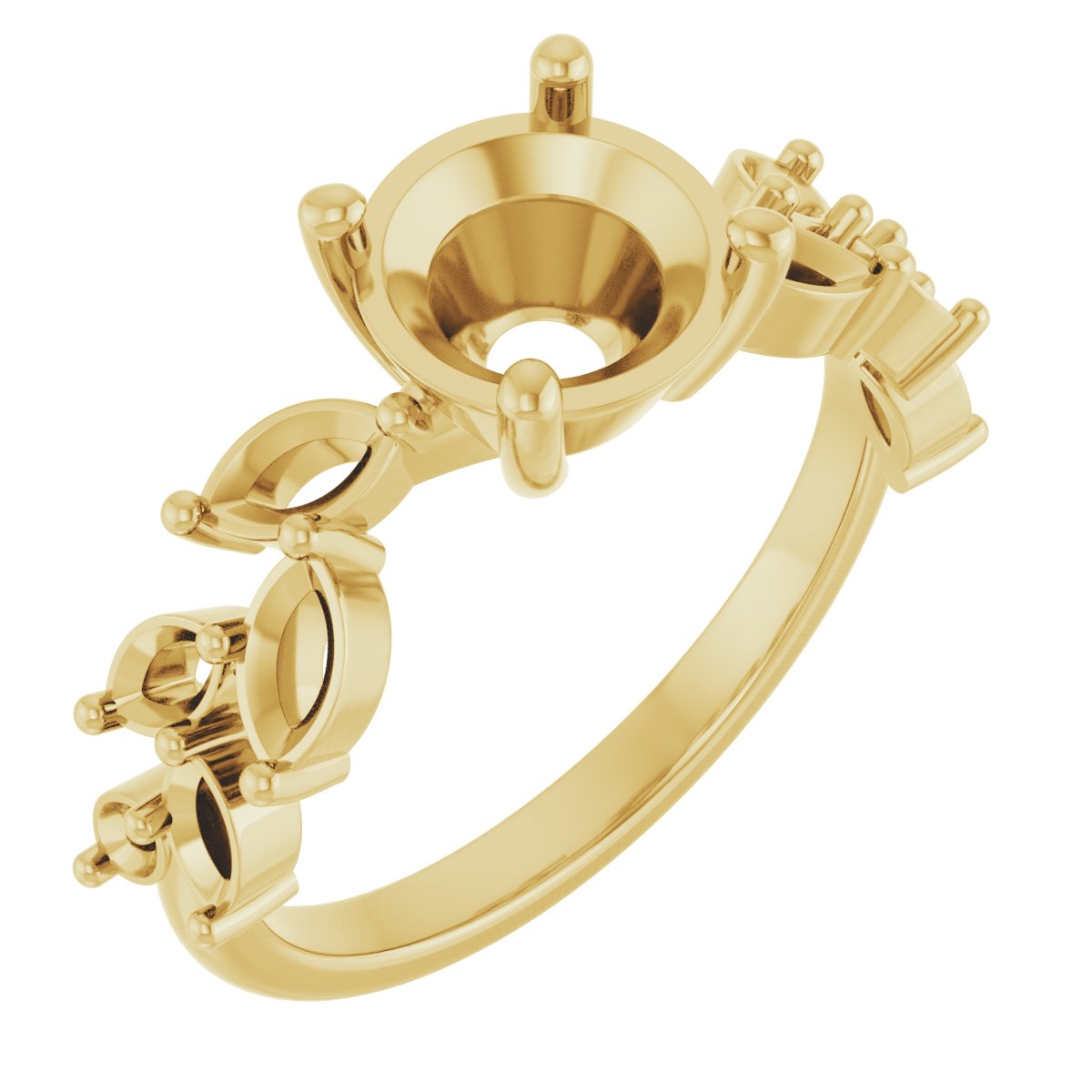 Accented Floral Ring