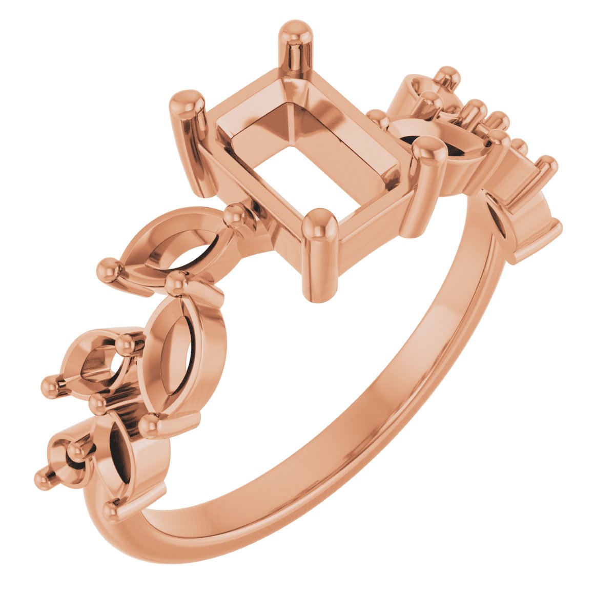 Accented Floral Ring