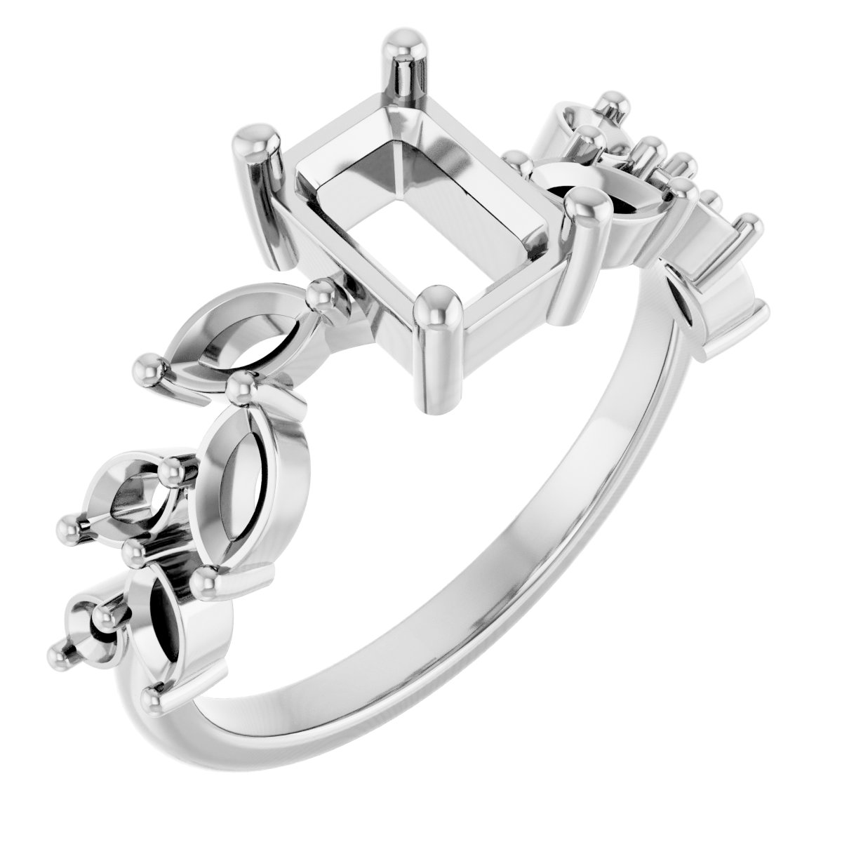 Accented Floral Ring