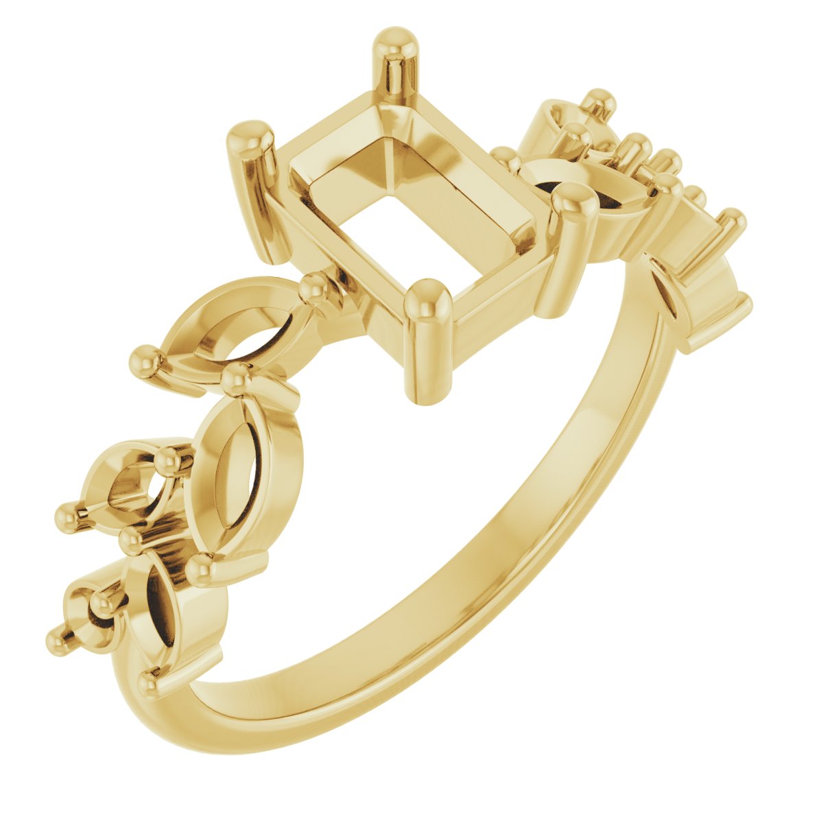 Accented Floral Ring