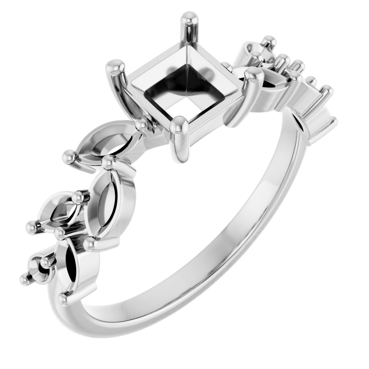 Accented Floral Ring