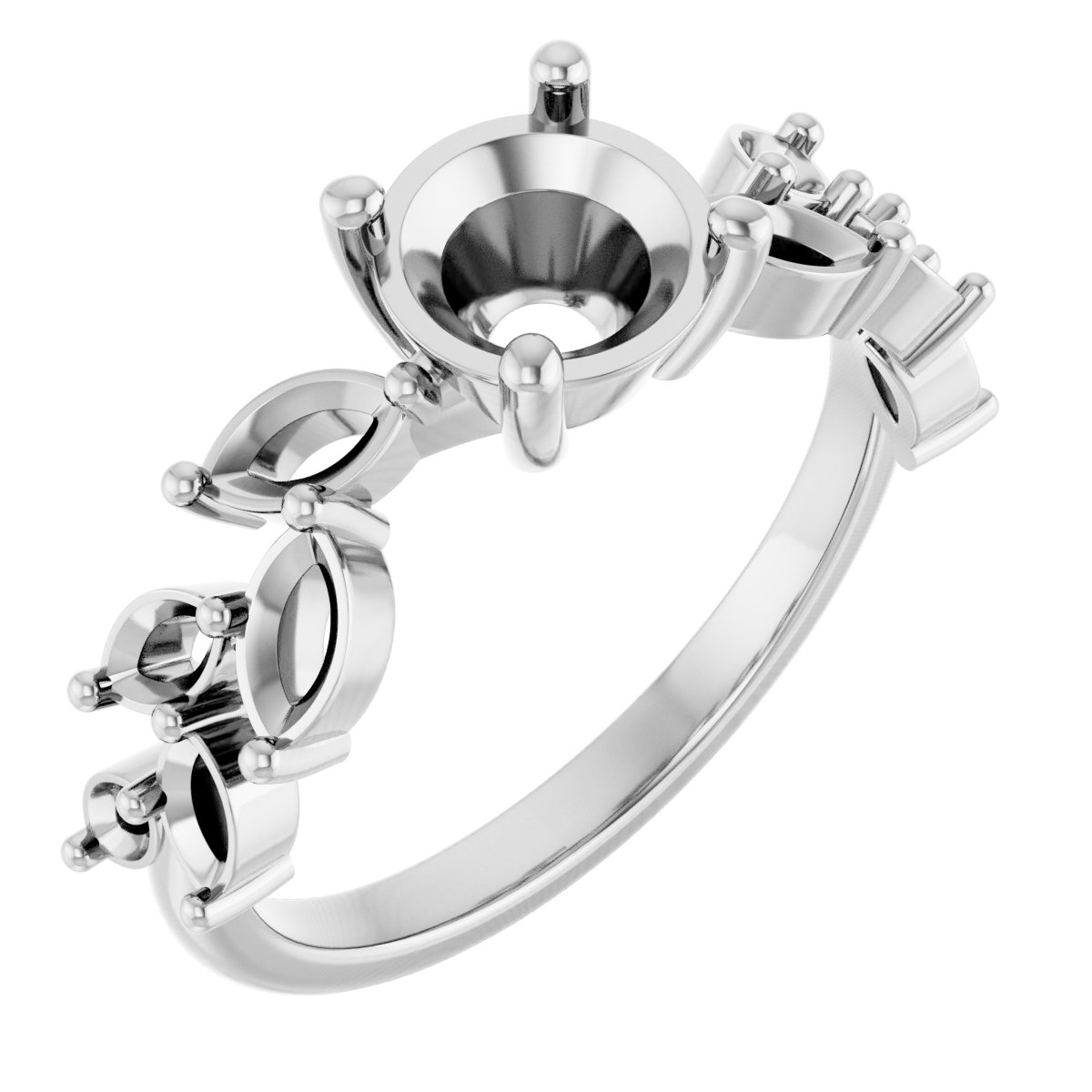 Accented Floral Ring