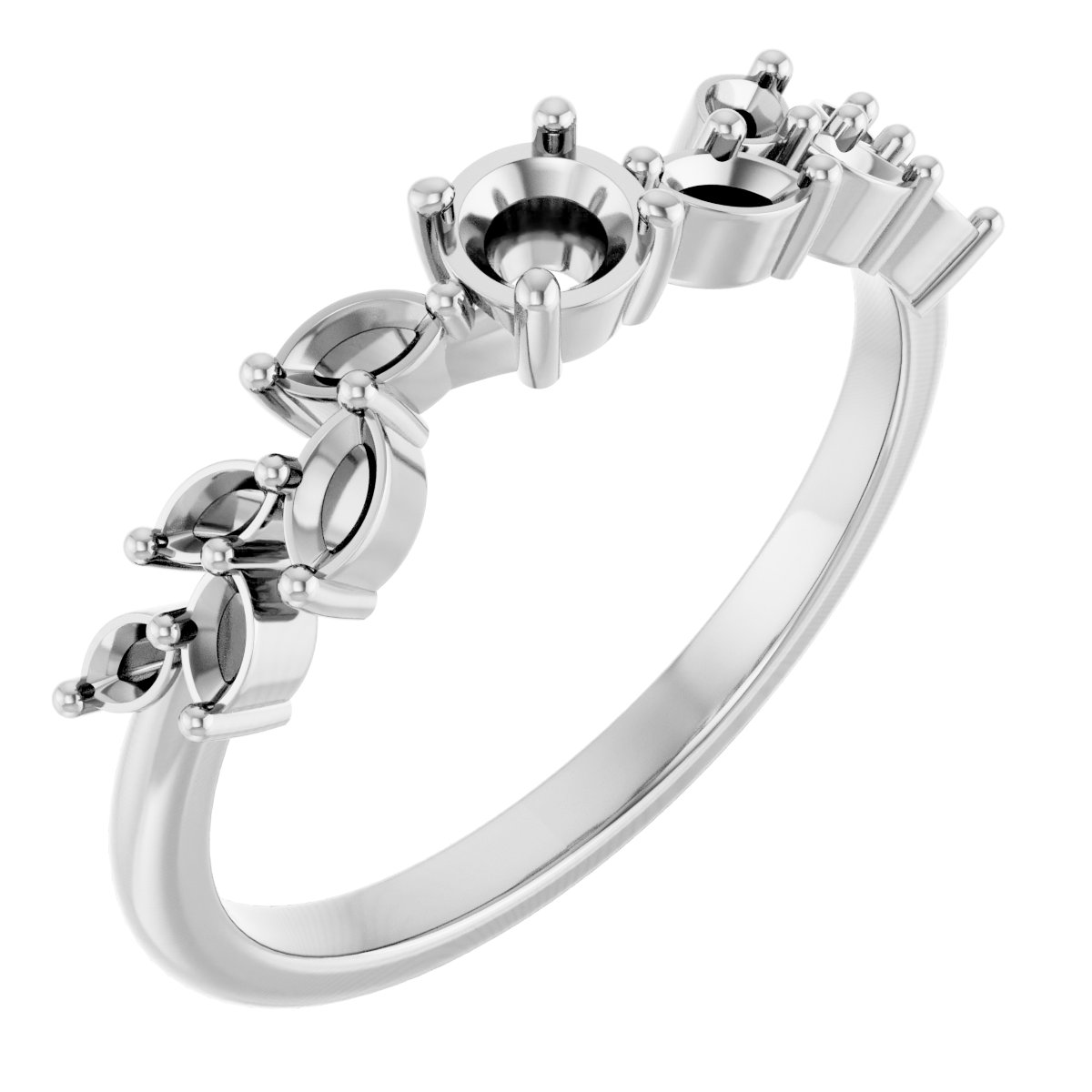 Accented Floral Ring