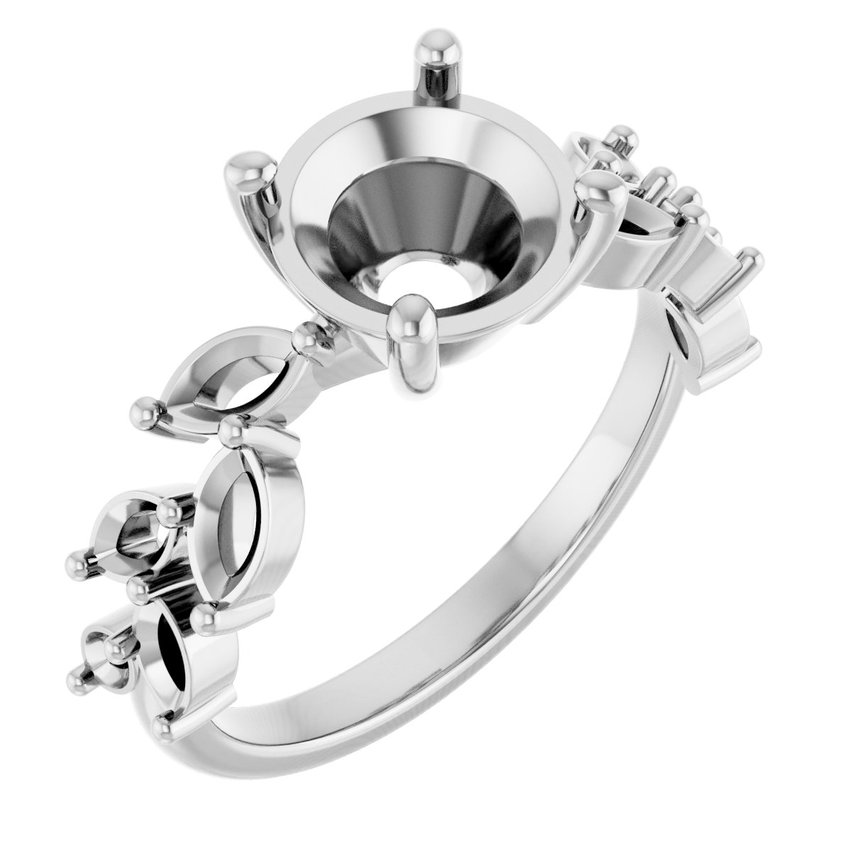 Accented Floral Ring