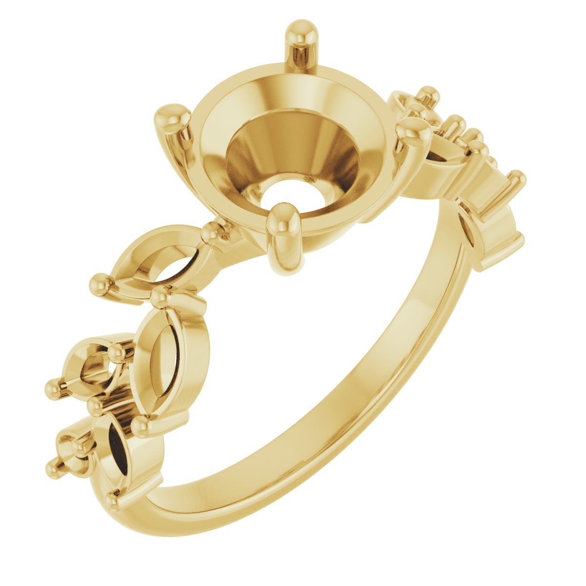 Accented Floral Ring