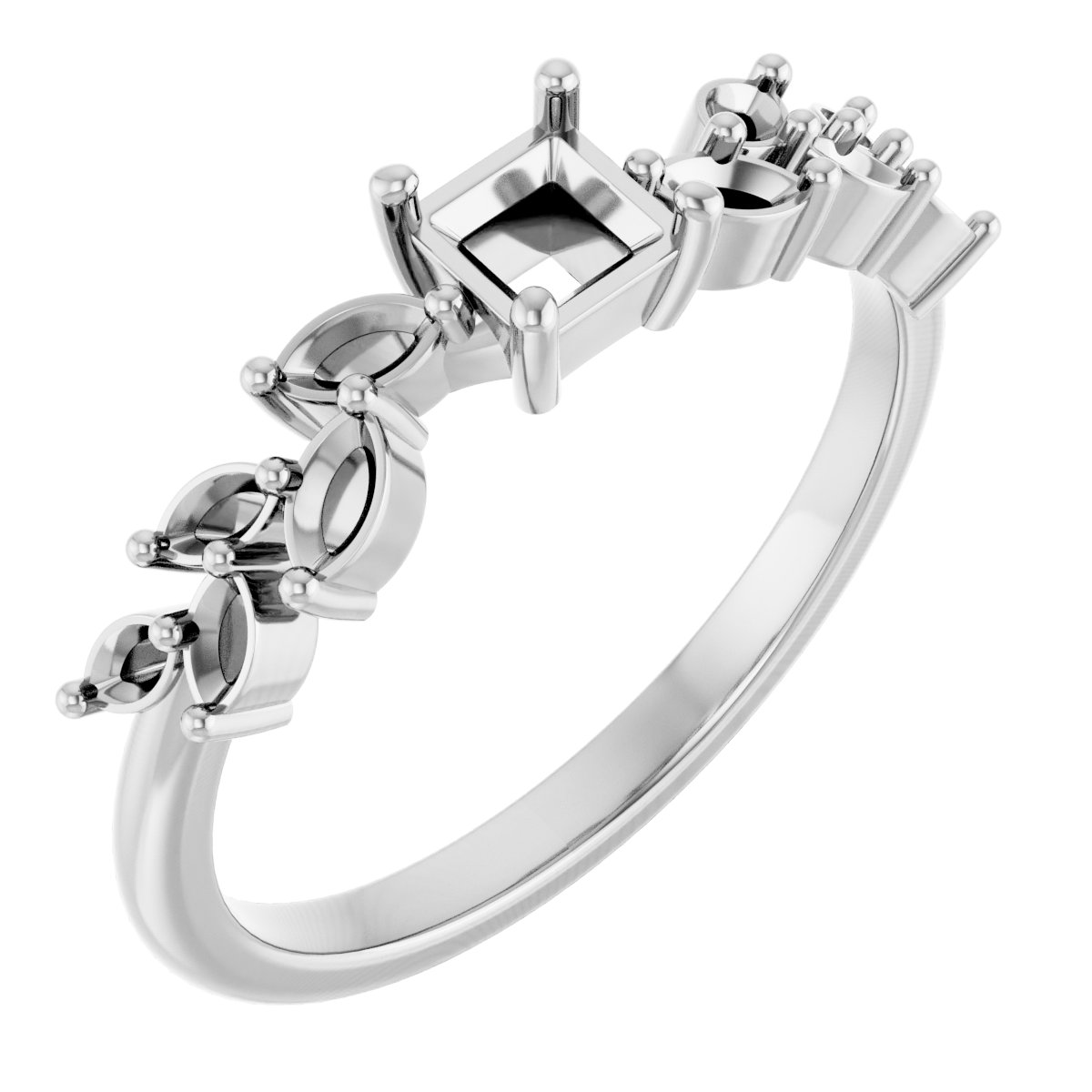 Accented Floral Ring