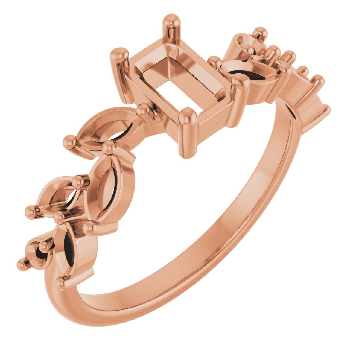 Accented Floral Ring