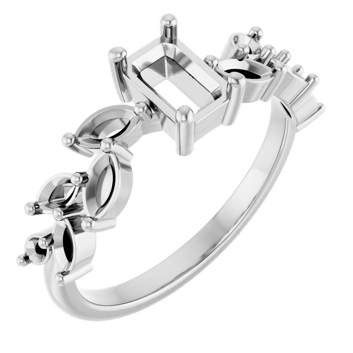 Accented Floral Ring