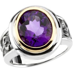 Ring Mounting with Calla Lily Design for Oval Gemstone