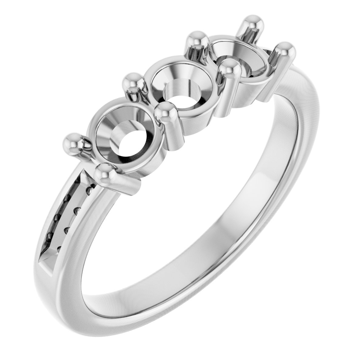Three-Stone Anniversary Band