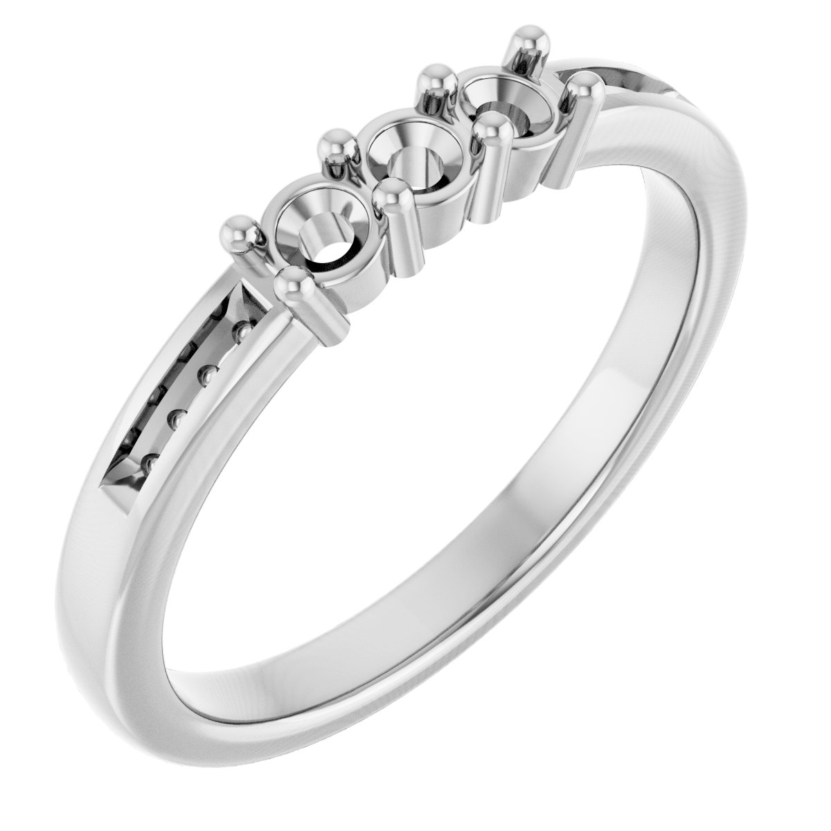Three-Stone Anniversary Band