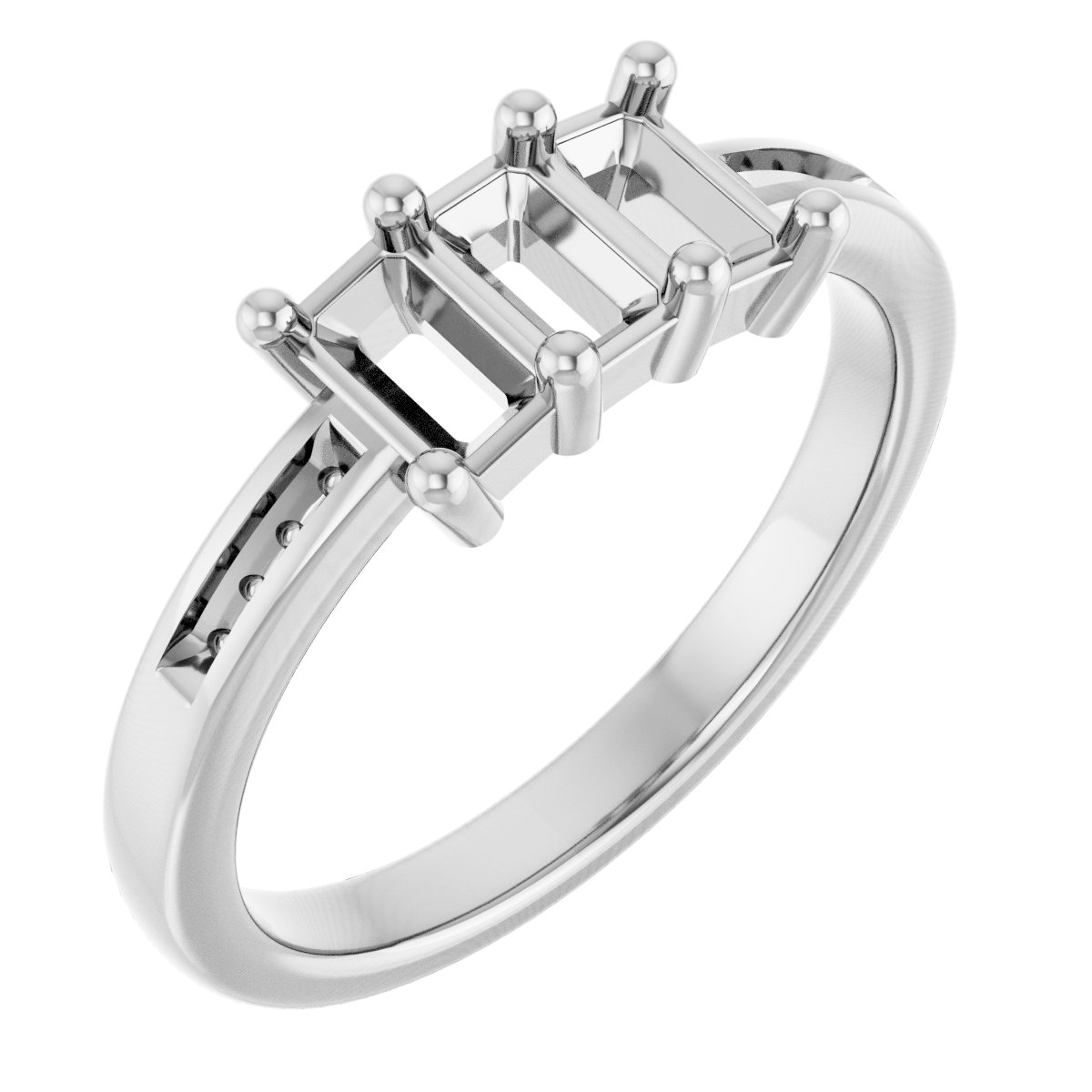 Three-Stone Anniversary Band
