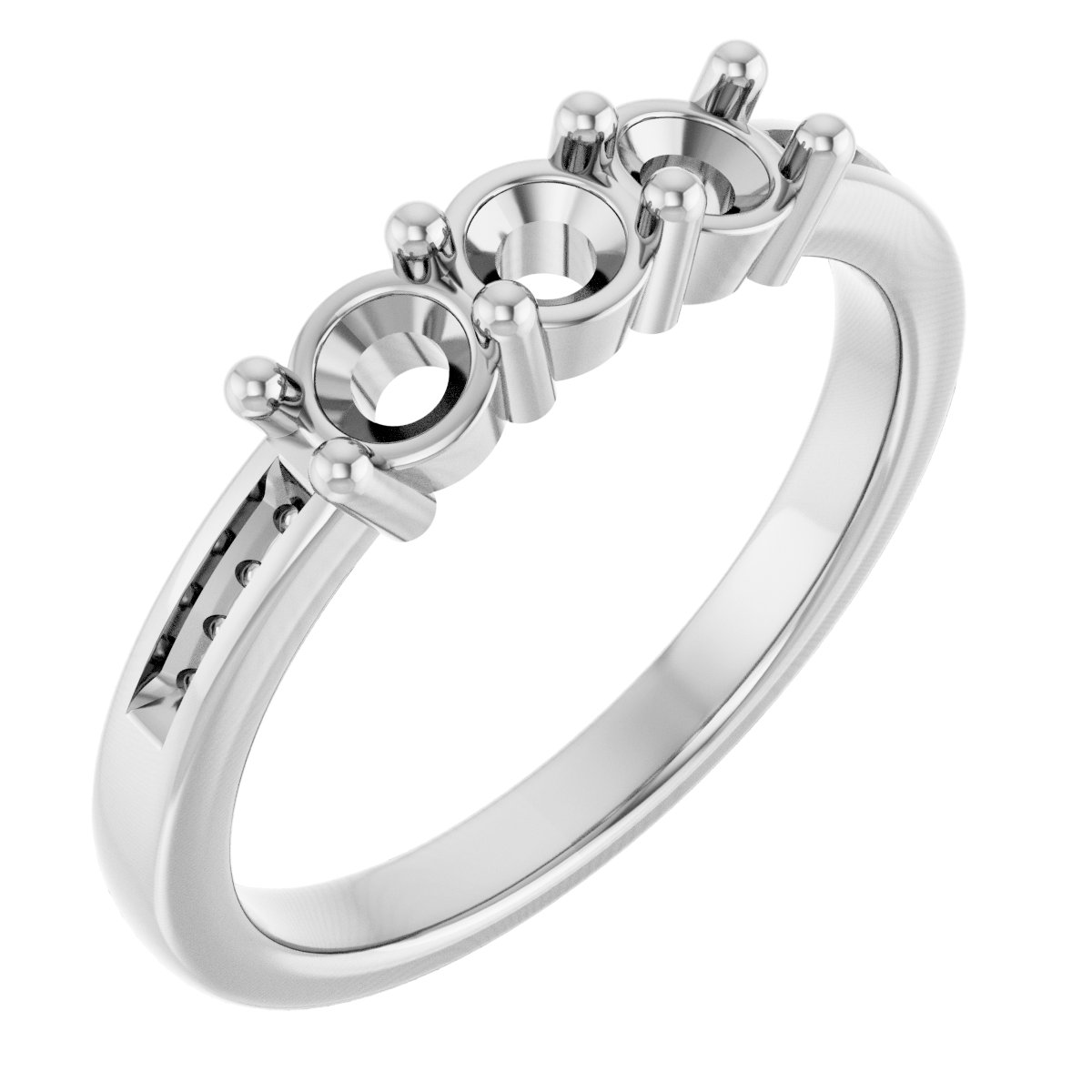 Three-Stone Anniversary Band