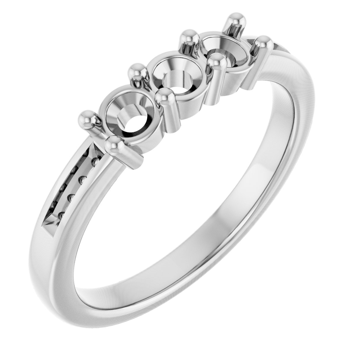 Three-Stone Anniversary Band