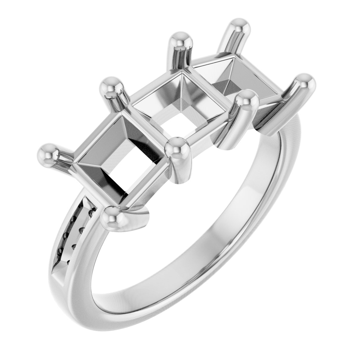 Three-Stone Anniversary Band