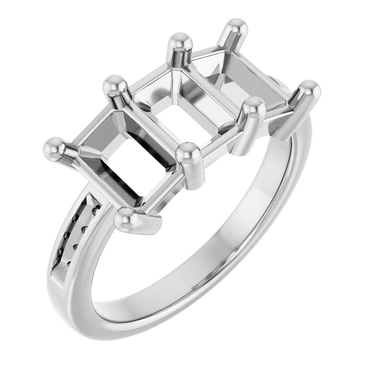 Three-Stone Anniversary Band