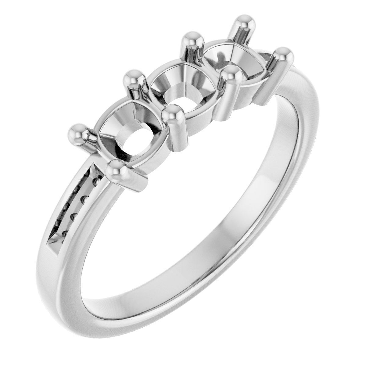 Three-Stone Anniversary Band