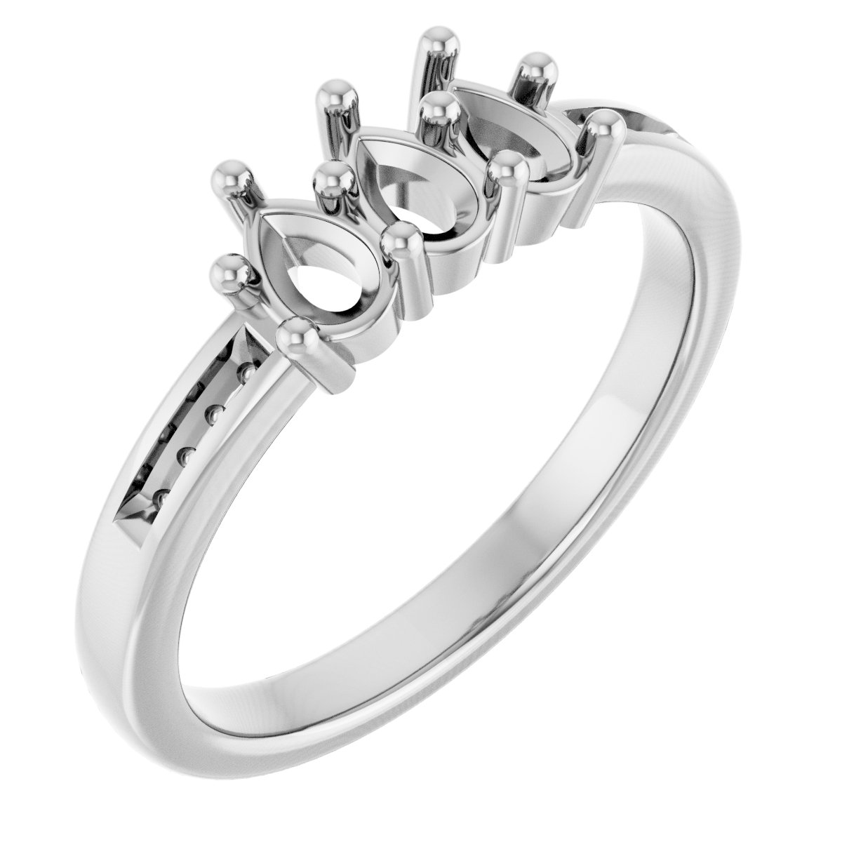 Three-Stone Anniversary Band