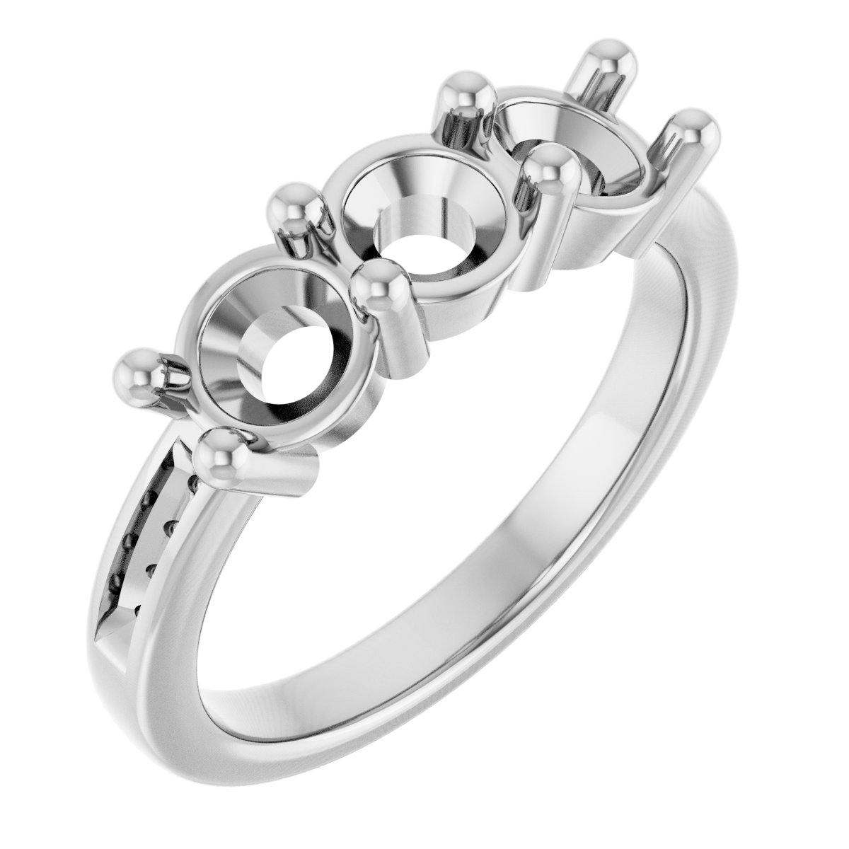 Three-Stone Anniversary Band
