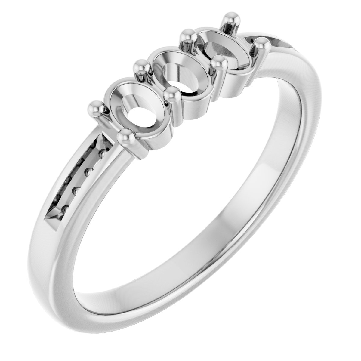 Three-Stone Anniversary Band