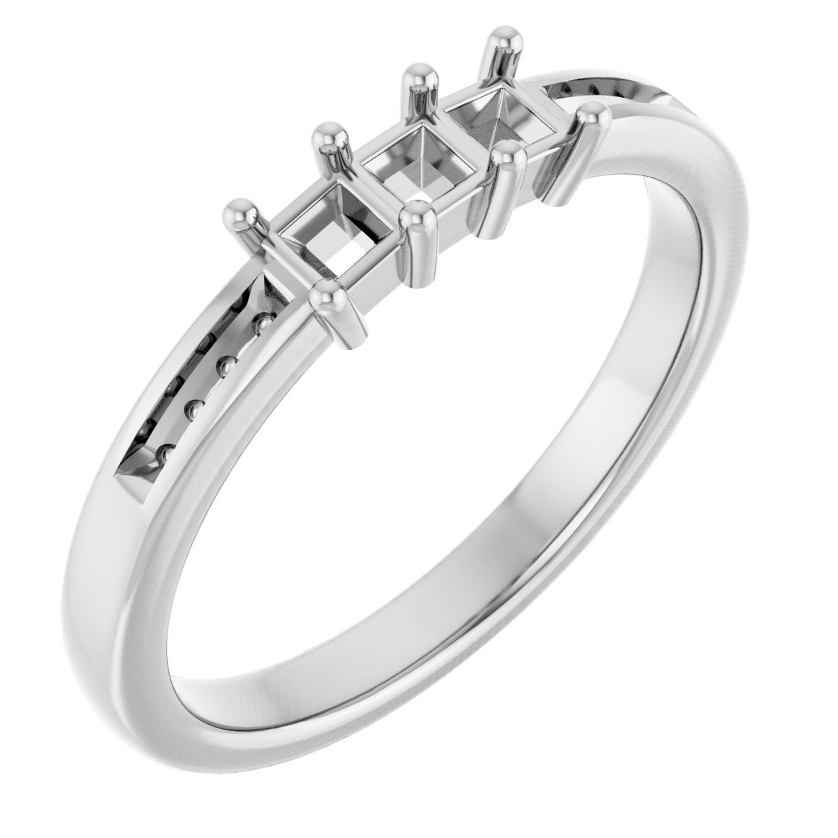 Three-Stone Anniversary Band