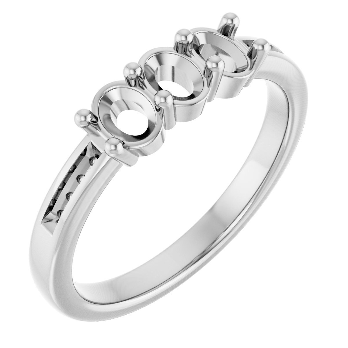 Three-Stone Anniversary Band