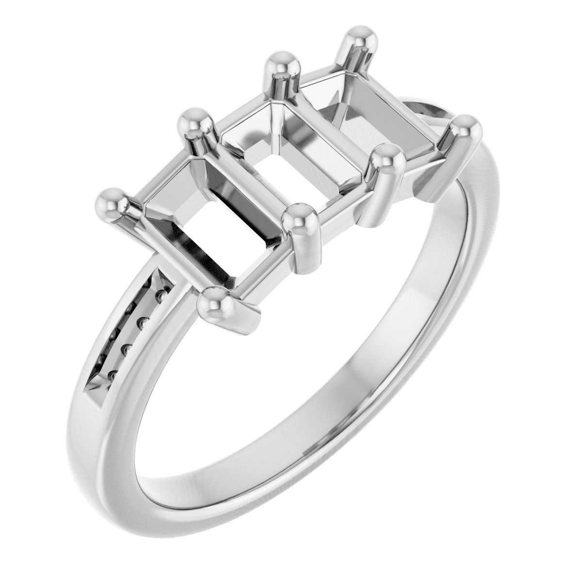 Three-Stone Anniversary Band