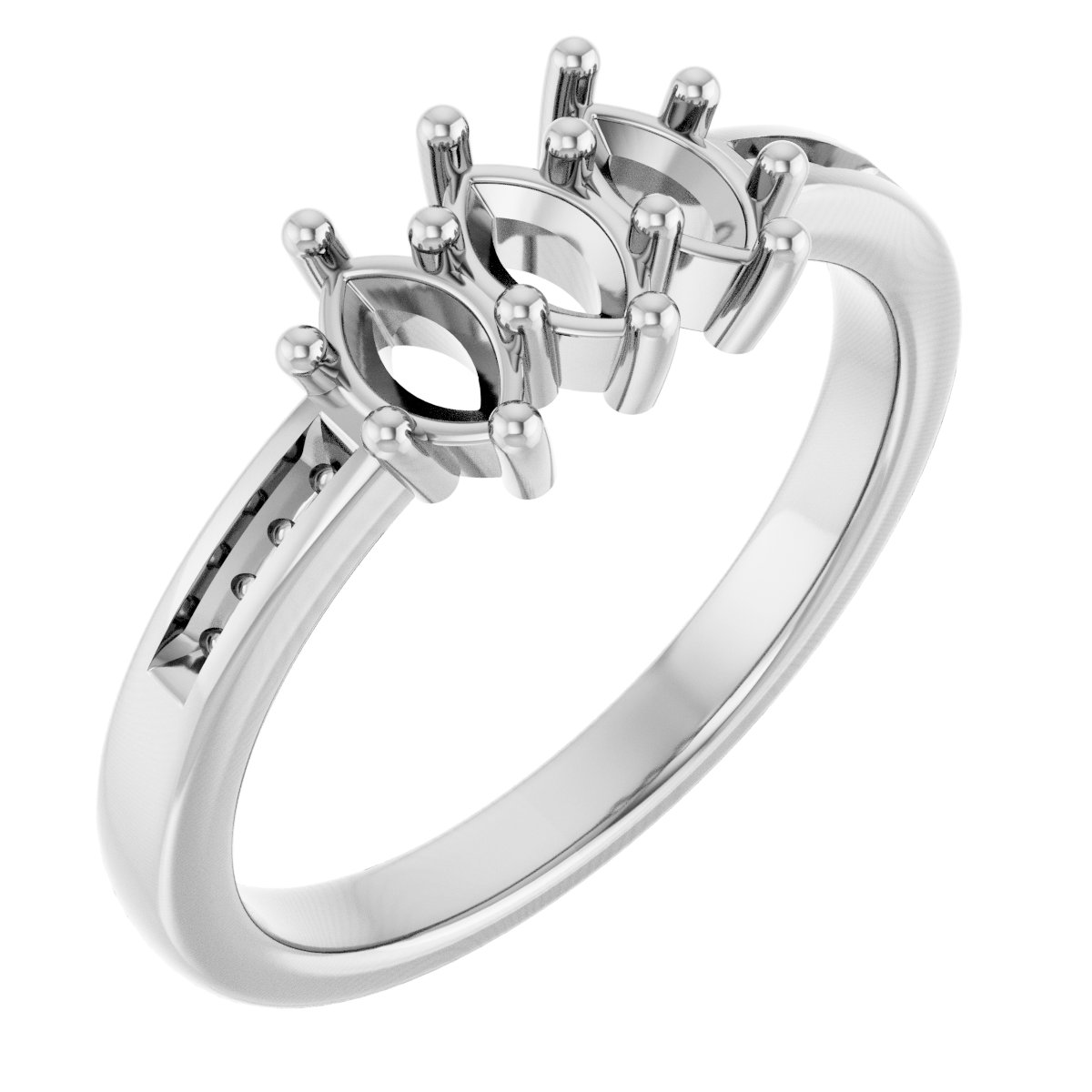 Three-Stone Anniversary Band