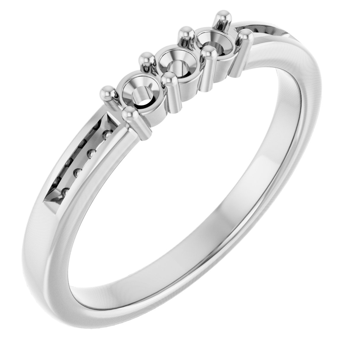 Three-Stone Anniversary Band
