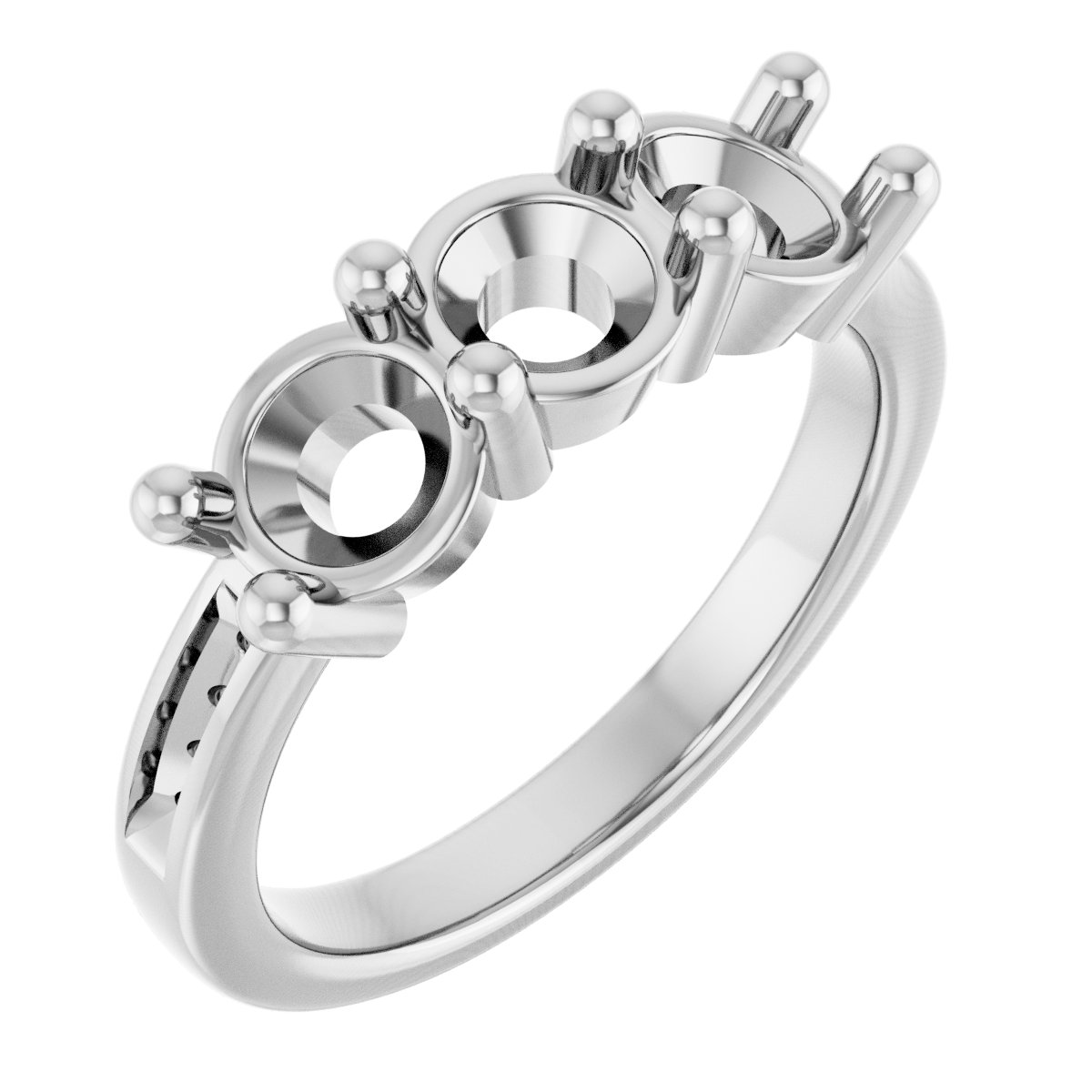 Three-Stone Anniversary Band