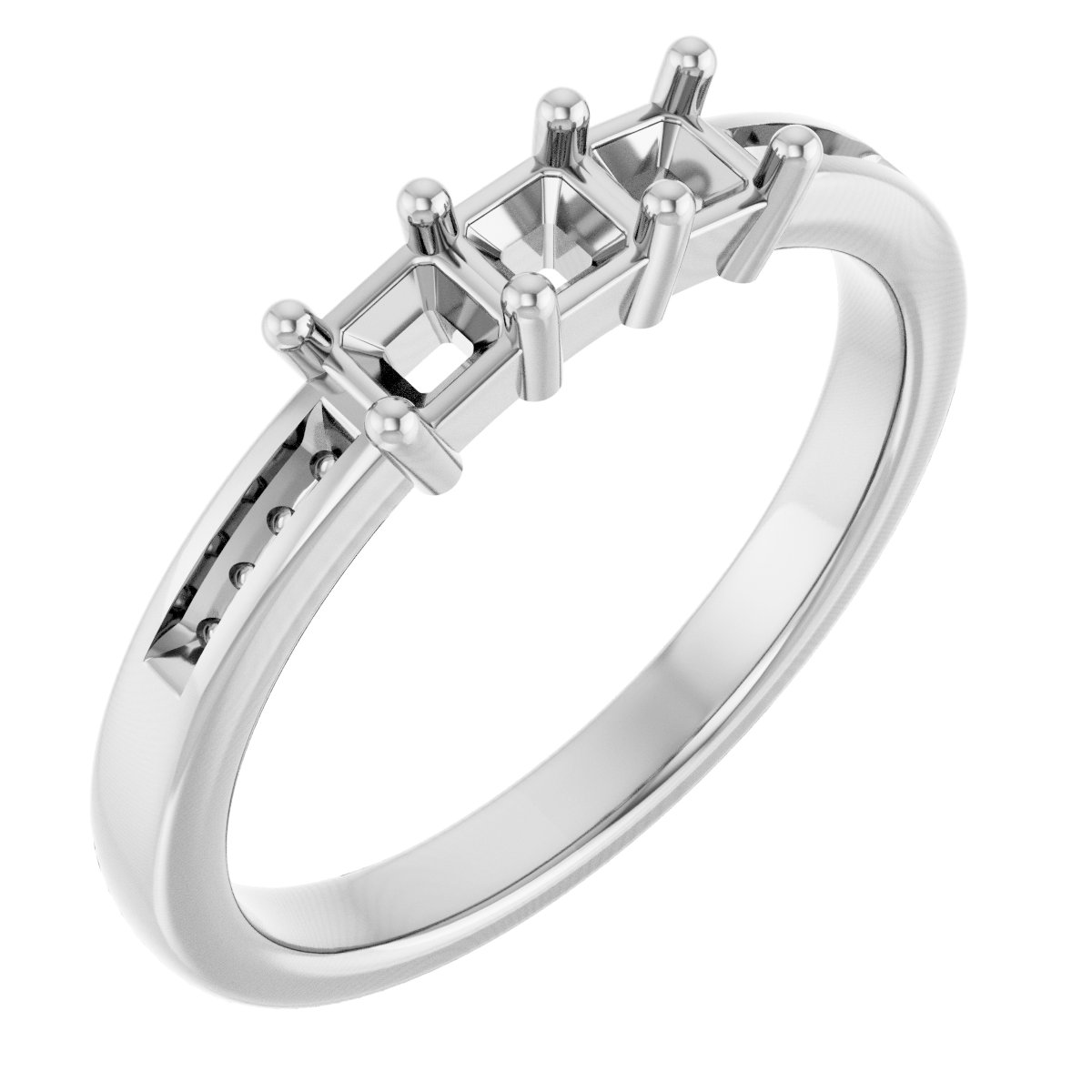 Three-Stone Anniversary Band