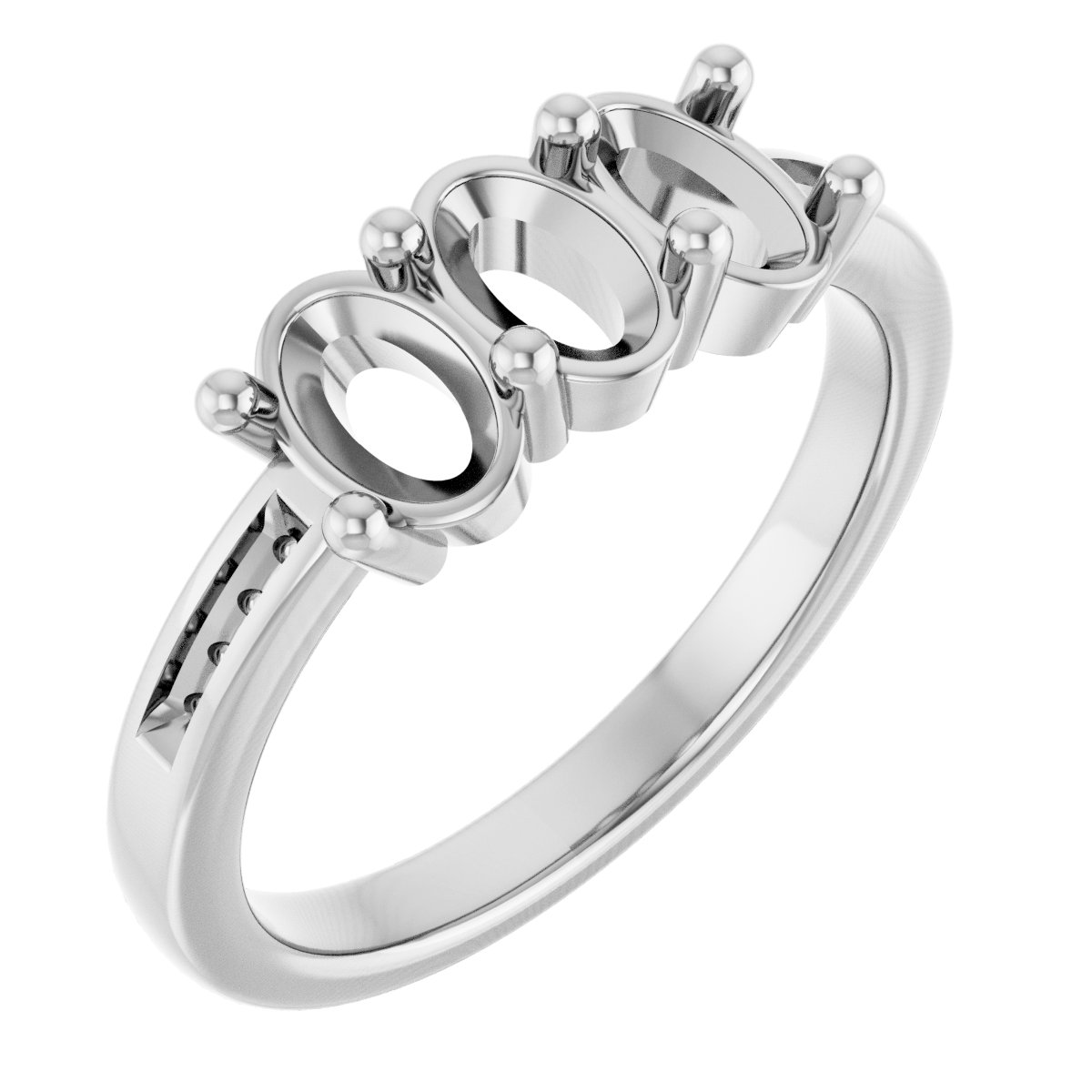 Three-Stone Anniversary Band