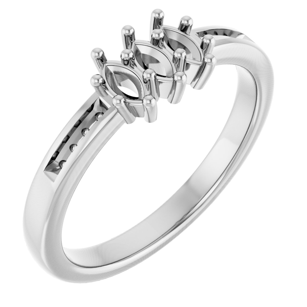 Three-Stone Anniversary Band