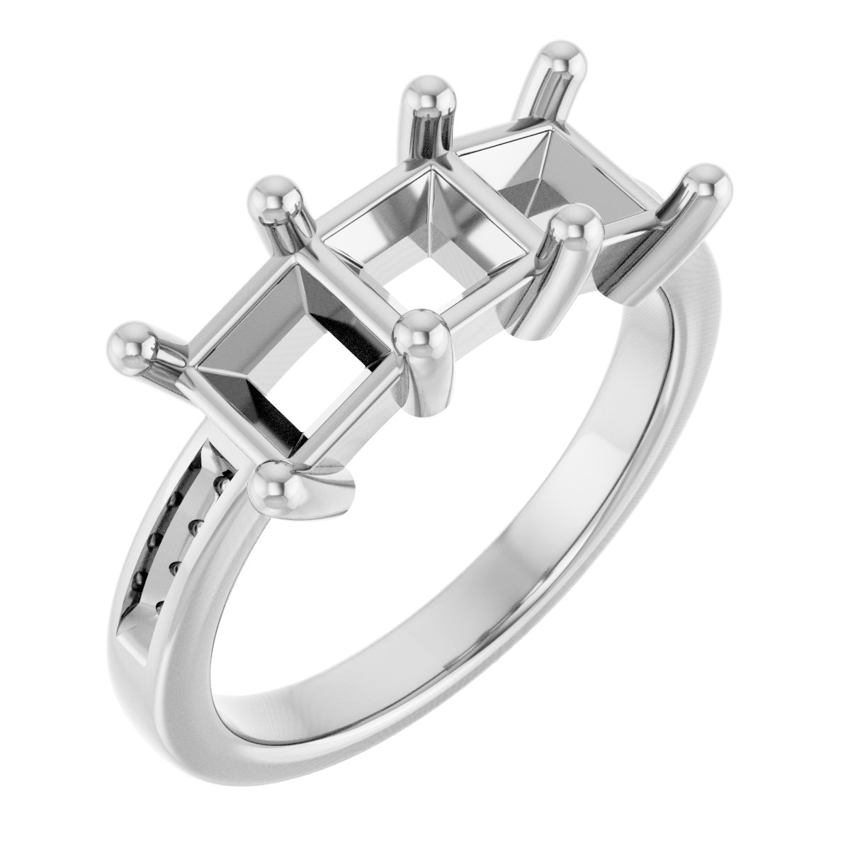 Three-Stone Anniversary Band