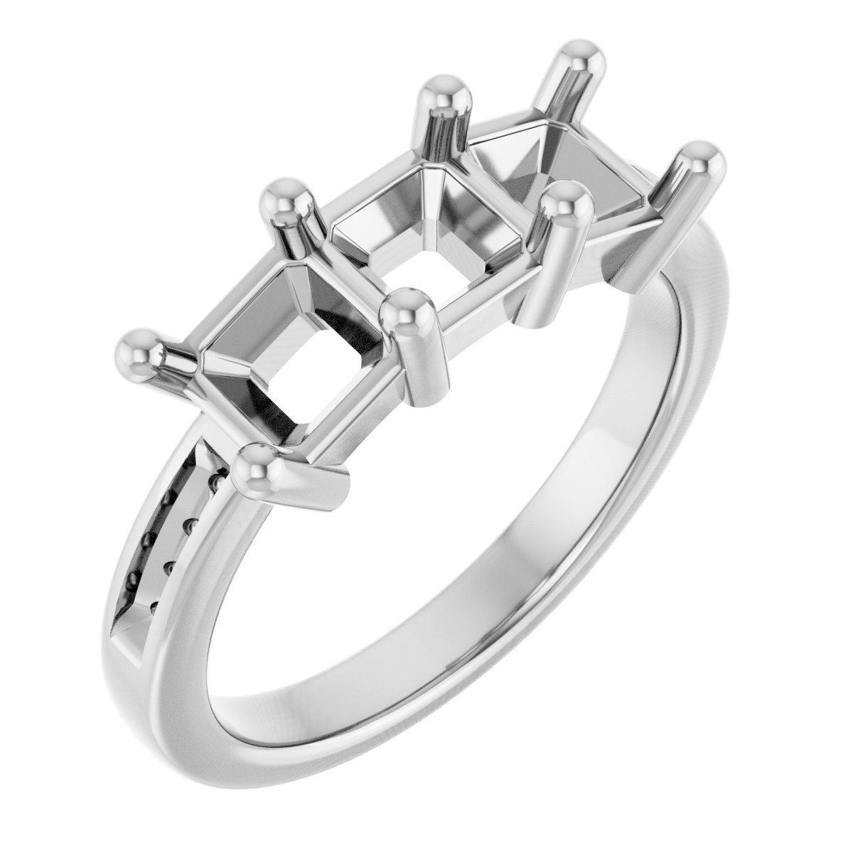 Three-Stone Anniversary Band