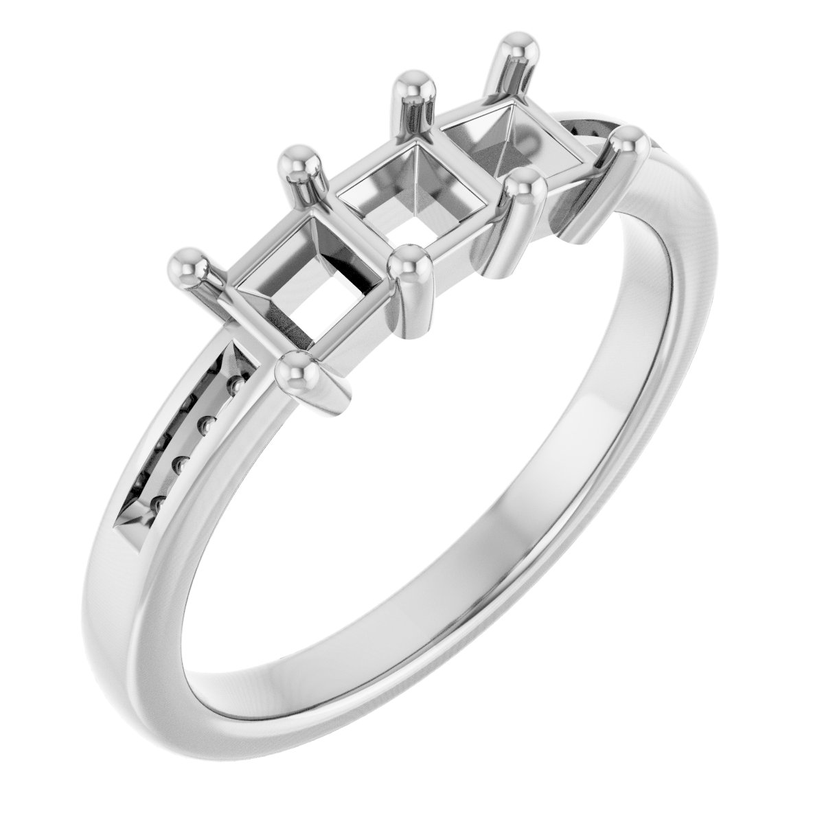 Three-Stone Anniversary Band