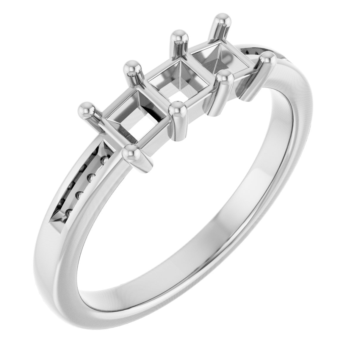 Three-Stone Anniversary Band